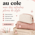 Femme stylée avec des accessoires de rentrée colorés et tendance