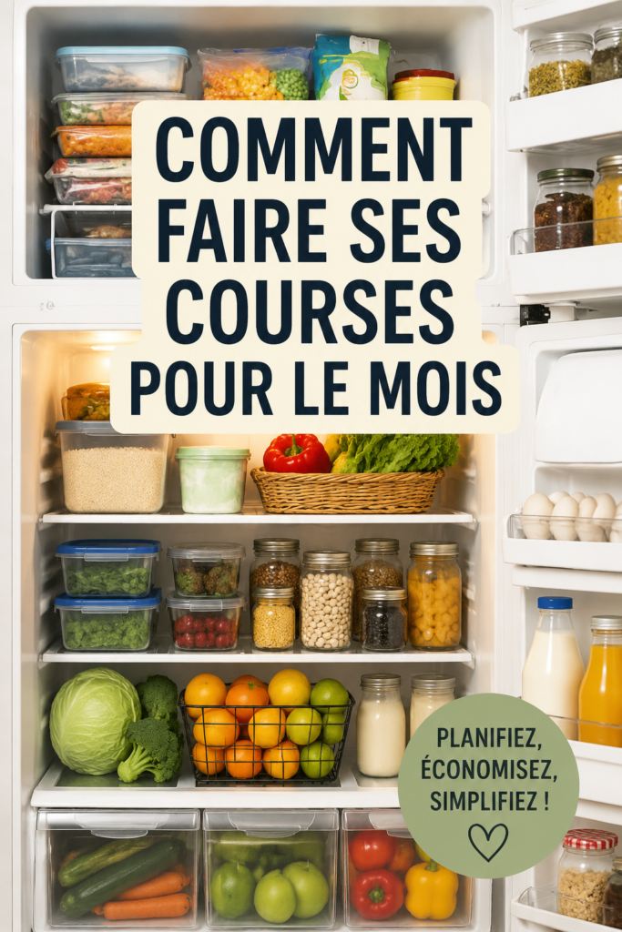 Femme faisant ses courses avec une liste bien organisée dans un supermarché.