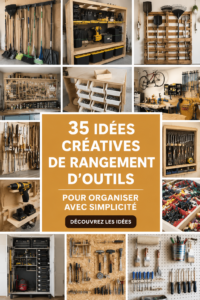 Organisation d'un garage avec des rangements créatifs pour les outils