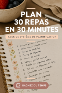 Une femme souriante en train de cuisiner des plats savoureux et rapides.