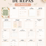 Planificateur de repas à imprimer, pratique et gratuit.