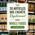 Produits bio et sains sur une table en bois