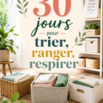 Une maison bien rangée et apaisante, symbole d'un défi de rangement réussi.