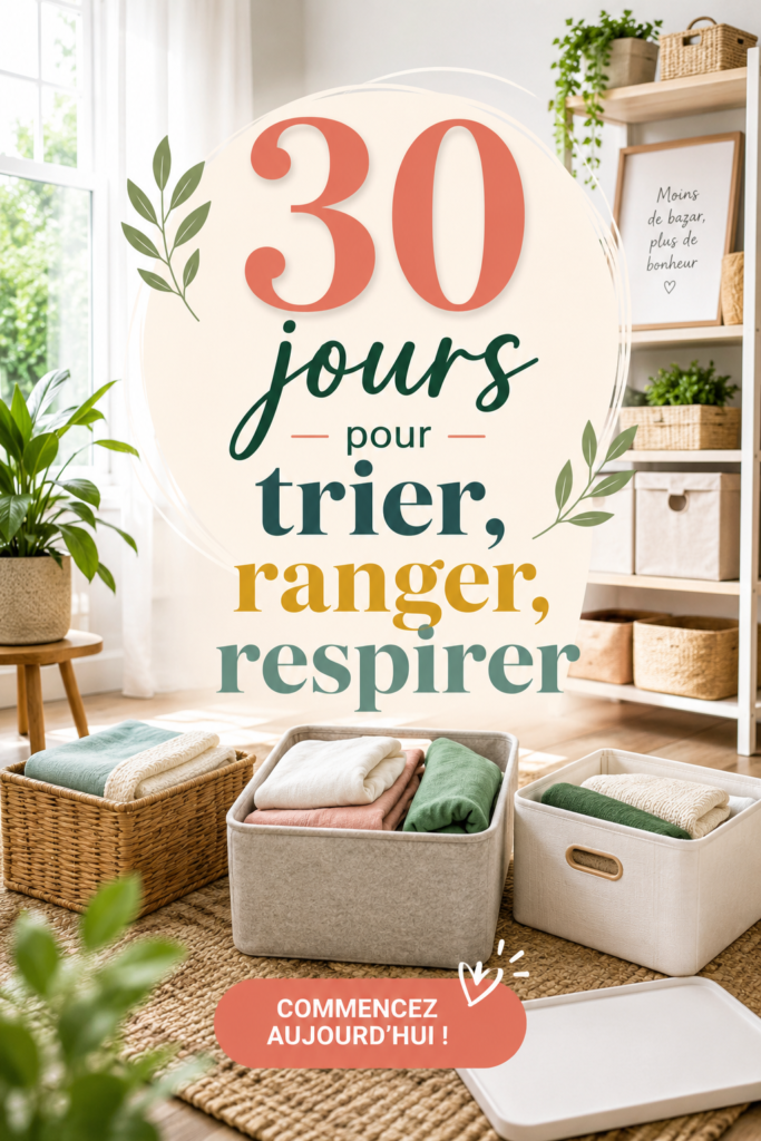 Une maison bien rangée et apaisante, symbole d'un défi de rangement réussi.