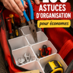 Femme en train de ranger des objets de manière organisée dans un bureau