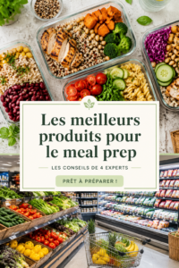 Ingrédients frais disposés sur une table, prêt pour le meal prep, illustrant un mode de vie organisé