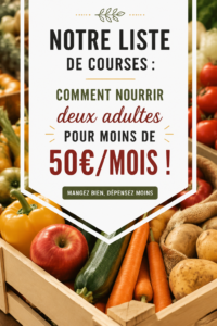 Des produits frais et des produits secs sur une table pour illustrer un budget de course