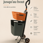Femme souriante faisant du shopping en ligne avec un ordinateur portable