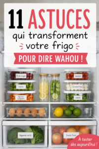 Réfrigérateur organisé avec un rangement optimal des aliments.