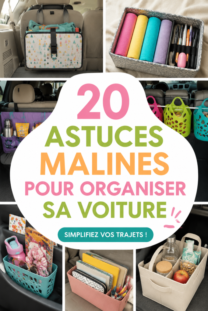 Une voiture bien organisée avec des rangements pratiques et efficaces