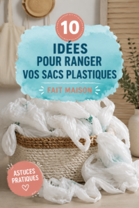 Rangement esthétique de sachets plastiques dans une cuisine bien organisée