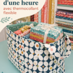Un joli panier en Flex-Foam sur une table, transformant l'espace avec style.
