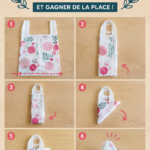 Astuce pour plier des sacs efficacement et gagner de l'espace
