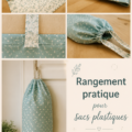 Tuto de rangement de sacs plastiques dans une cuisine bien organisée