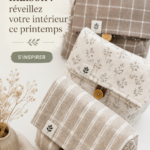 Exemples d'accessoires déco printaniers dans un intérieur chaleureux