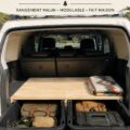 Étagère DIY en bois avec tiroirs intégrés pour un rangement pratique