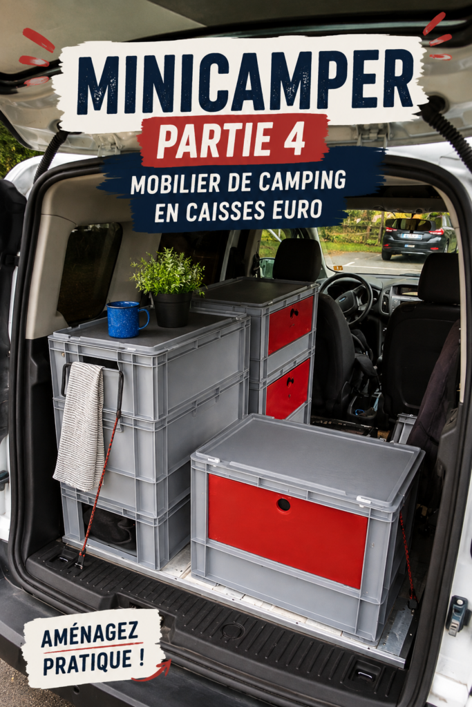 Un minicamper aménagé avec des meubles pratiques et esthétiques pour le camping