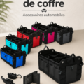 Organisateur de coffre élégant et pratique pour une voiture bien rangée.