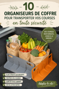 Organisateurs de coffre de voiture en nylon bien rangés