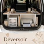 Espace de rangement pratique et organisé avec des accessoires stylés.