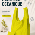 Espace de rangement organisé avec des éléments de décoration inspirés de l'océan.