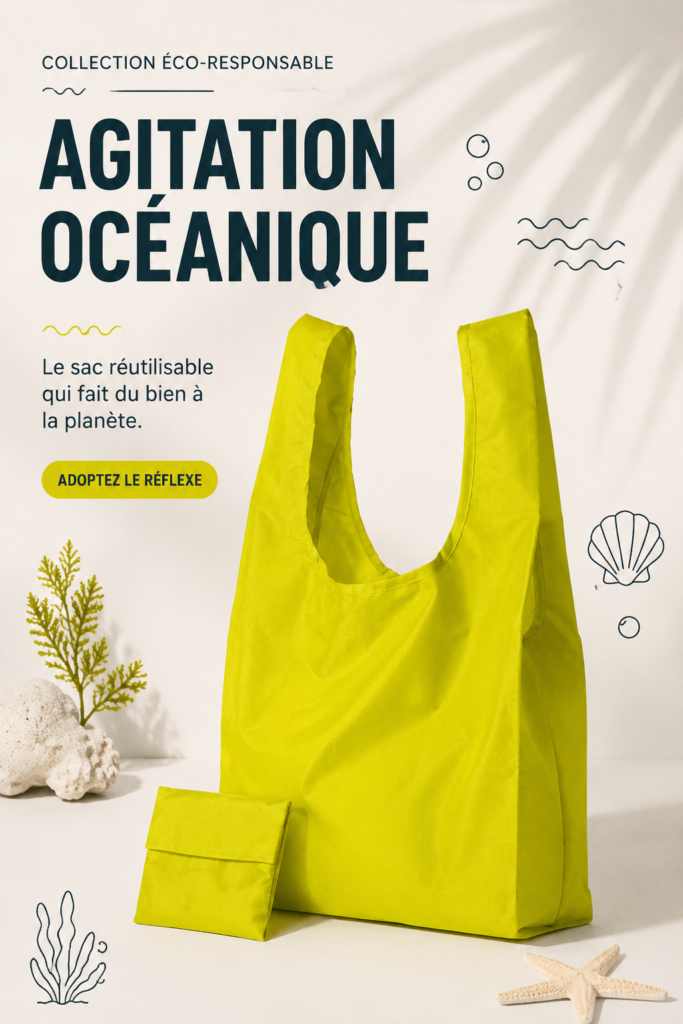 Espace de rangement organisé avec des éléments de décoration inspirés de l'océan.