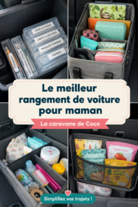 Intérieur de voiture joliment organisé avec des accessoires de rangement pratiques.