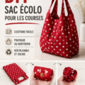 Sac en tissu réutilisable fabriqué à la main pour les courses