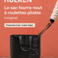 Sac pliable HULKEN® en usage au marché