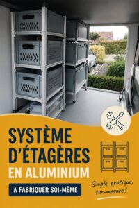 Système de rangement en aluminium élégant et pratique dans une maison moderne