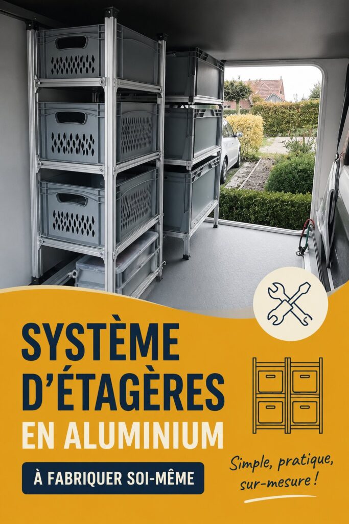 Système de rangement en aluminium élégant et pratique dans une maison moderne