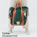 Torba shopper en toile recyclée, accessoire tendance pour une consommation éco-responsable.