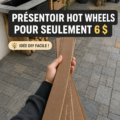 Vitrine DIY pour Hot Wheels, exposant des voitures colorées