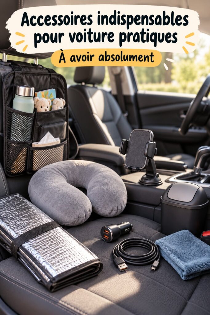 Accessoires pratiques et gadgets pour voiture pour un rangement optimisé