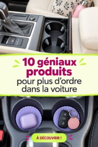 Image d'une voiture avec des accessoires de rangement bien organisés