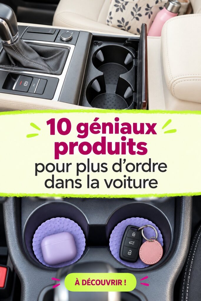Image d'une voiture avec des accessoires de rangement bien organisés