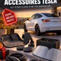 Un assortiment d'accessoires Tesla élégants et pratiques exposés pour le Black Friday.