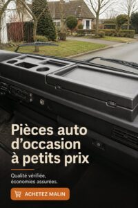 Des pièces auto d'occasion soigneusement entreposées, prêtes à être achetées.