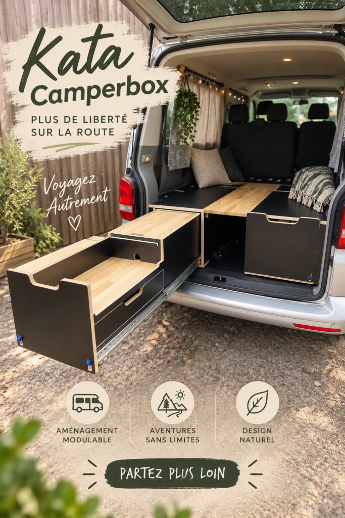 Un van aménagé avec un espace convivial pour voyager