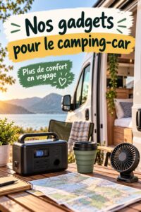 Un camping-car bien organisé avec des gadgets pratiques et des rangements optimisés.