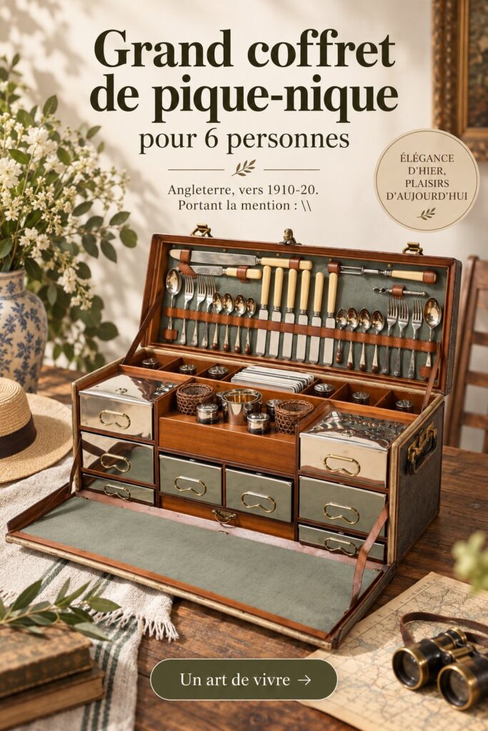 Pique-nique élégant avec des accessoires de rangement pratiques, idéal pour passer un moment convivial
