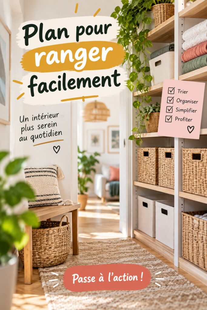 Plan de rangement simple et pratique pour un intérieur organisé