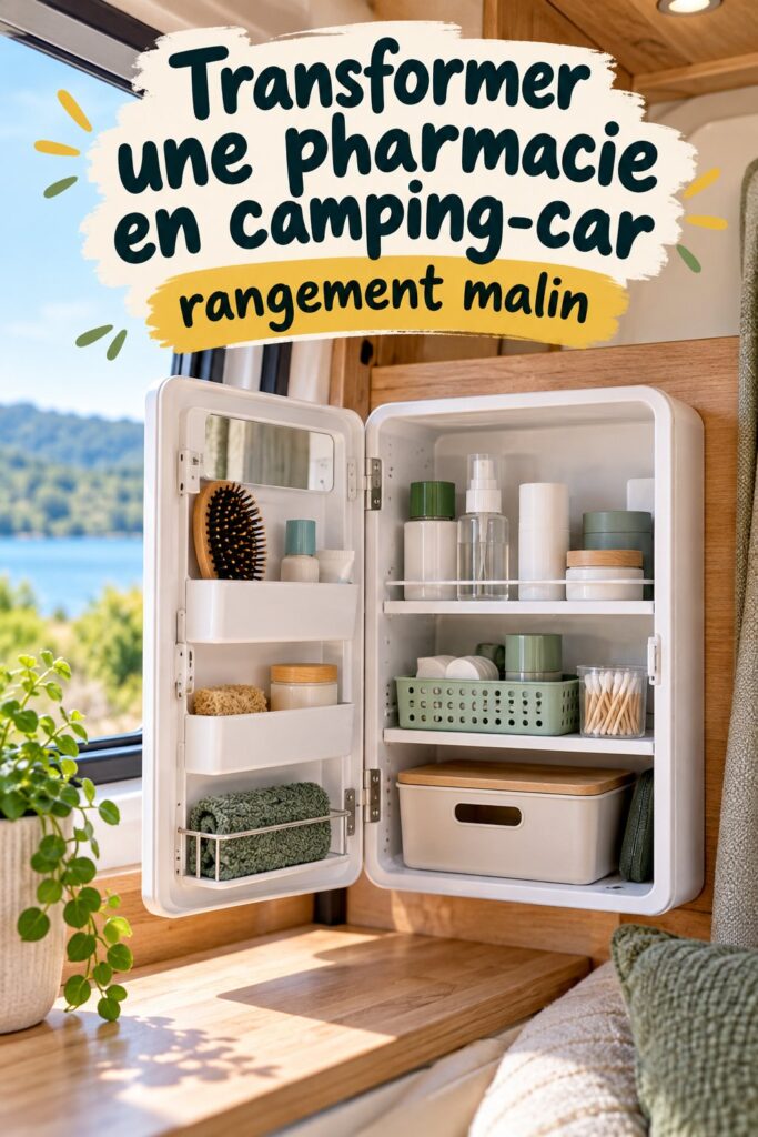 Un van bien organisé avec des accessoires de rangement pratique