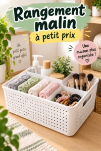 Hacks de rangement astucieux dans un intérieur bien organisé