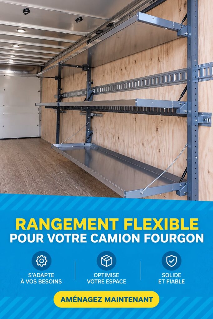 Rangement flexible pour camionnette, organisé et pratique