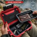 YETI LoadOut GoBox en rouge, idéale pour le rangement et les activités en extérieur