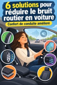 Femme au volant d'une voiture calme et confortable