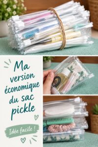 Un sac de pique-nique fait maison avec des motifs colorés et des poches pratiques.