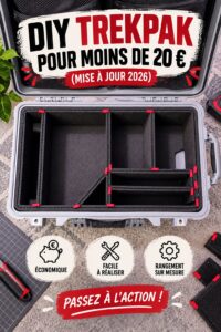 Trekpak DIY créé avec soin dans un espace organisé
