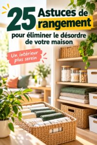 25 astuces de rangement présentées dans un intérieur bien organisé